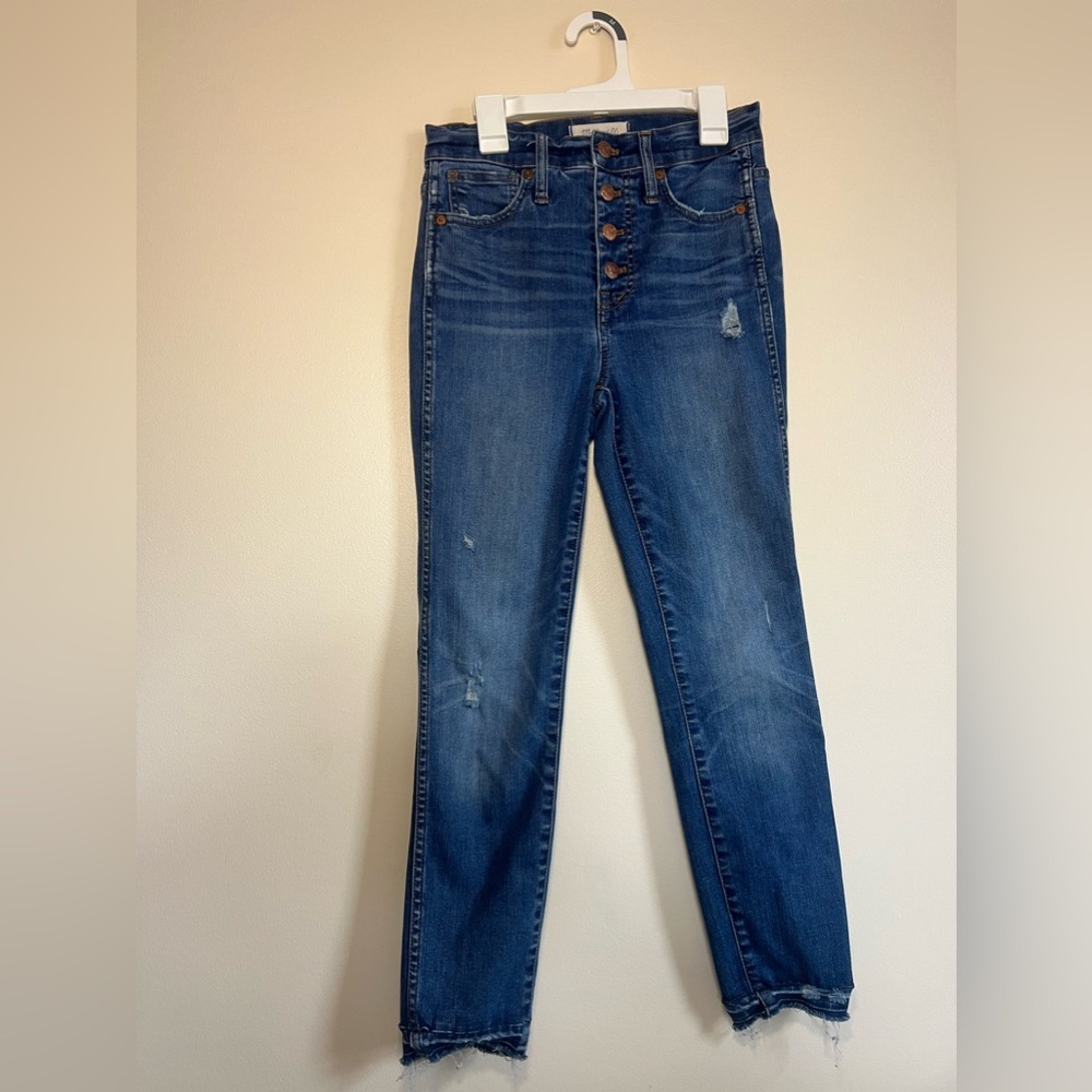 Madewell 10” High Rise Skinny Jeans Women’s size 25 in Great Condition Denim